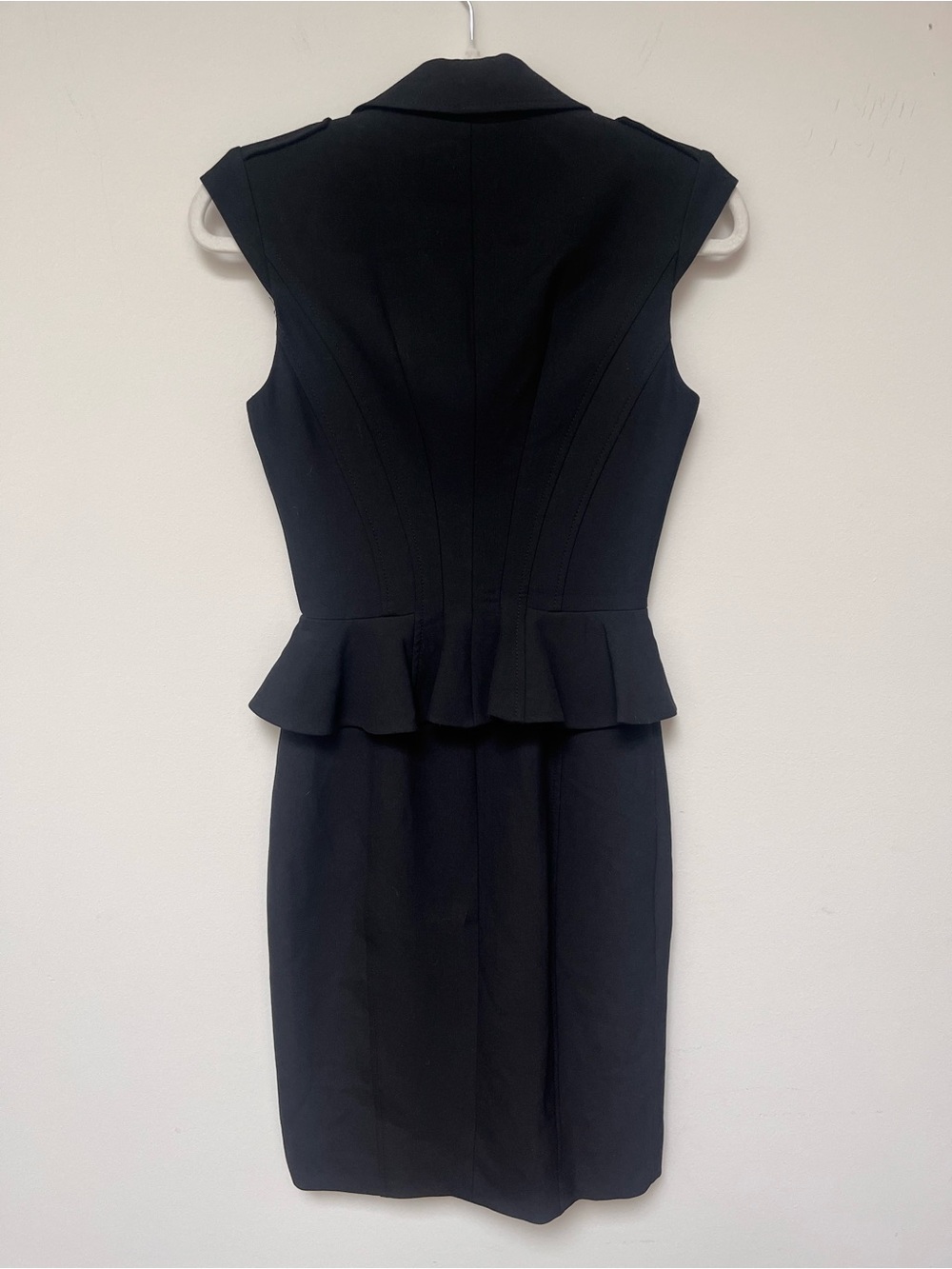 Karen Millen Black Peplum Pencil Dress - Picture 5 of 7